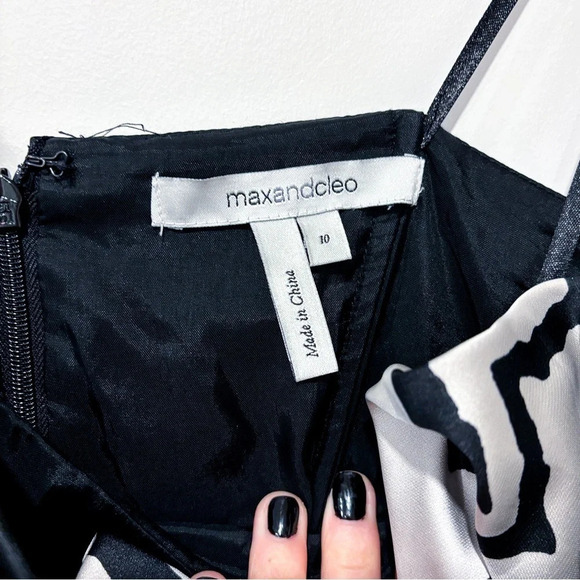 MAX & CLEO Black strapless  dress - Picture 2 of 8